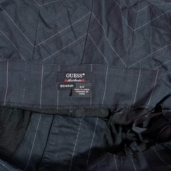 *RARE VTG Guess grey strapless corset top w/pinstripes - small - Picture 4 of 9